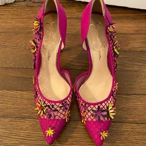 Jessica Simpson Hot Pink Pumps